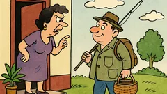 Виц: Съпруг тръгва на риболов, жена го съветва