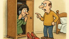 Анекдот: Защо говориш в гардероба?