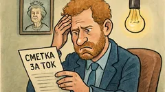 Анекдот: Принц Хари гледа сметката за ток...
