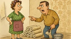 Майтап: Мъж звъни на съседа за тапети…