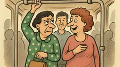 Виц: Две приятелки се возят в автобус