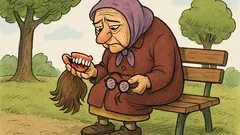 Анекдот: На пейка в парка баба седи...