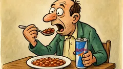 Анекдот: Редбул с боб – лоша комбинация!