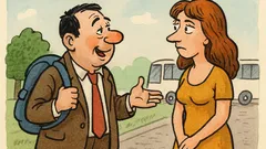 Анекдот: – Девойко, ще ме придружите ли?