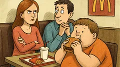 Анекдот: Мъж кани гаджето си в McDonald's...