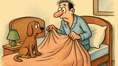 Виц: Мъж се събужда, гледа наляво...