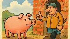 Майтап: Срещнали се две прасета в разговор...