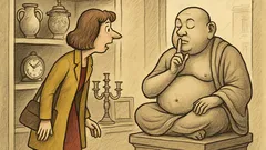 Виц: Жена влиза в антикварен магазин…