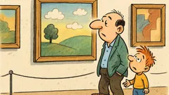 Виц: Татко, защо всички картини имат рамки?