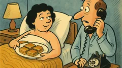 Анекдот: Легнала ли си? – В леглото!