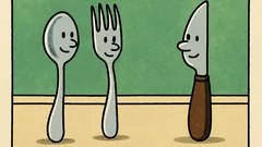 Майтап: Лъжица и вилица си говорят за нож