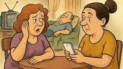 Анекдот: Лежим на дивана, телефонът звъни...