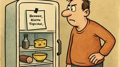 Майтап: Отварям хладилника и намирам бележка