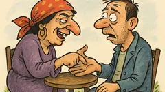 Анекдот: Како, дай да ти гледам на ръка!