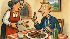 Анекдот: Един чужденец влиза в ресторант...