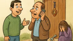 Виц: Монтирали амулет против злите сили...