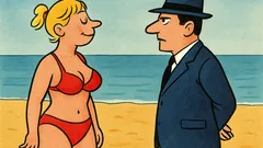 Анекдот: Жените по бански разкриват 90%...