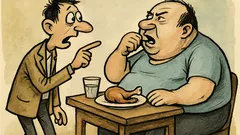 Анекдот: Ако някой се подиграва с килограмите ви...