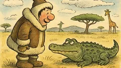 Виц: Отишъл чукча на екскурзия в Африка