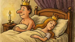 Анекдот: Принцът вече трета година живее...