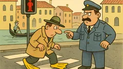Анекдот: Ако във Венеция пресечеш улицата...