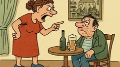 Виц: Жена се кара на мъжа си – пияница