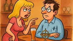 Анекдот: Блондинка в бар към мъж: Ей, готин...