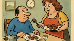 Анекдот: Киро, колко кюфтета да ти сложа?