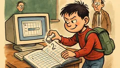 Анекдот: Иванчо получава двойка по информатика...