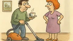 Виц: – Миличък, какво си мърмориш там?