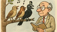 Виц: Славей, врабче и гарга си пеели...