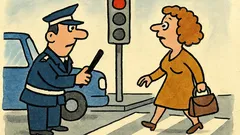 Майтап: Жена зад волана, спира я полицай...