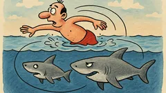 Виц: акулата учи малкото – кръгче първо!