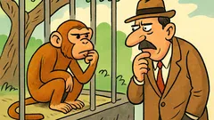 Виц: Седи маймуна и си мисли за хора...