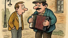 Анекдот: Какво е акордеон? Тъжно пиано...