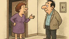 Майтап: С кого си говори два часа пред вратата?