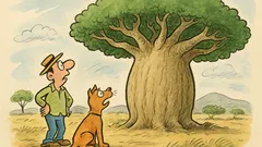 Анекдот: Видяло кучето баобаб за пръв път...