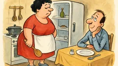 Анекдот: Жената пита мъжа – Какво ти се яде?