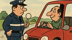 Виц: Катаджия спира шофьор за превишена скорост...