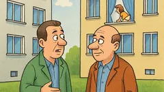 Майтап: Срещат се двама съседи в Люлин, единият пита…