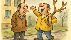 Анекдот: – Защо си толкова весел?