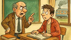 Виц: Изпит по физика – пътувате във влак...