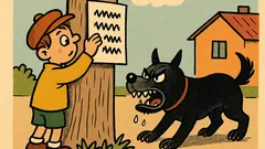 Виц: Дете търси изгубено зло куче...