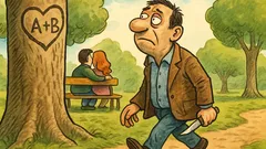 Анекдот: Разхождам се в парка, навсякъде влюбени...