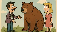 Анекдот: Влюбеният мъж купува мечка