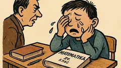 Виц: Една книга и сборникът по математика...