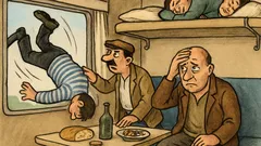 Анекдот: Мъж влиза в купе с трима шопи