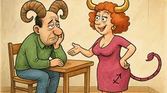 Виц: Скъпа, тази година само рогатите...