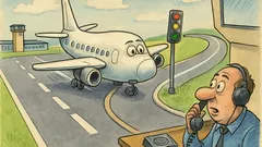 Виц: Самолет каца, диспечер дава странен съвет