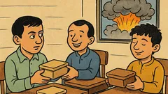 Анекдот: Мохамед носи три кутии в училище...